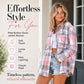 🌸Hot Sale 50% OFF💖Women's Plaid Mid-Length Shirt Jacket