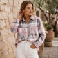 🌸Hot Sale 50% OFF💖Women's Plaid Mid-Length Shirt Jacket
