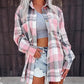 🌸Hot Sale 50% OFF💖Women's Plaid Mid-Length Shirt Jacket