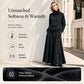 💞 Two Pieces, Effortlessly Elegant | Women's Turtleneck Top & Maxi Skirt Set