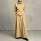 💞 Two Pieces, Effortlessly Elegant | Women's Turtleneck Top & Maxi Skirt Set