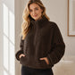 🌸Hot Sale 50% OFF💖Women's Warm Cozy Half Zip Sweatshirt
