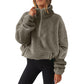 🌸Hot Sale 50% OFF💖Women's Warm Cozy Half Zip Sweatshirt