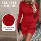 🌸Hot Sale 50% OFF💖Cable Knit Bodycon Mini Sweater Dress