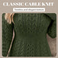 🌸Hot Sale 50% OFF💖Cable Knit Bodycon Mini Sweater Dress