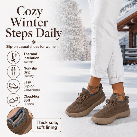 🌸Hot Sale 50% OFF💖Women's Casual Plush-Lined Winter Shoes