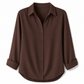 Women Elegant Casual Long Sleeve Button Up Blouse