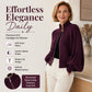 Women's Lantern Sleeve Zip-Up Knit Sweater – Elegant Sleeves, Cozy Fit, Everyday Style