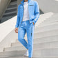 Hot Sale 50% OFF🔥Men's Geometric Print Full-Zip Jacket & Pants Set