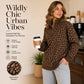 🌸Hot Sale 50% OFF💖Women's Leopard Print Quarter-Zip Sweatshirt