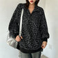 🌸Hot Sale 50% OFF💖Women's Leopard Print Quarter-Zip Sweatshirt