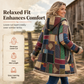 Hot Sale 50% OFF🍂✨Women's Winter Cotton Linen Printed Hooded Sweatshirt Warm Plush