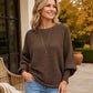 🌸Hot Sale 50% OFF💖Women's Oversized Ribbed Knit Sweater