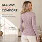 🌸Hot Sale 50% OFF💖Women's Long Sleeve V-Neck Half Zip Knit Top