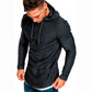 👕Modern Slim Fit, Irregular Cut🧥 Men's Modern Slim Irregular Hoodie – Dynamic Layering & Athletic Silhouette ✨
