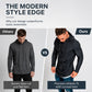 👕Modern Slim Fit, Irregular Cut🧥 Men's Modern Slim Irregular Hoodie – Dynamic Layering & Athletic Silhouette ✨
