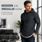 👕Modern Slim Fit, Irregular Cut🧥 Men's Modern Slim Irregular Hoodie – Dynamic Layering & Athletic Silhouette ✨