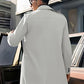 🧥Classic Lapel, Double-Breasted Elegance👔 Men's Double-Breasted Lapel Coat – Solid Color Cut & Refined Buttons ✨
