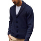 🧥Classic Shawl Collar, Elegant Casual🧶 Men's Casual Shawl Collar Sweater Cardigan – Classic Fit & Soft Knit ✨
