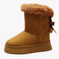 🌸Hot Sale 50% OFF💖Women's Platform Snow Boots with Bow Detail