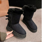 🌸Hot Sale 50% OFF💖Women's Platform Snow Boots with Bow Detail