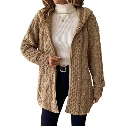 🌸Hot Sale 50% OFF💖Women’s Casual Plush Hooded Jacket