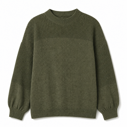 🌸Hot Sale 50% OFF💖Women's Solid Color Knit Pullover Sweater