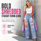 🌸Hot Sale 50% OFF💖Women's Distressed Ripped Straight Leg Denim Jeans