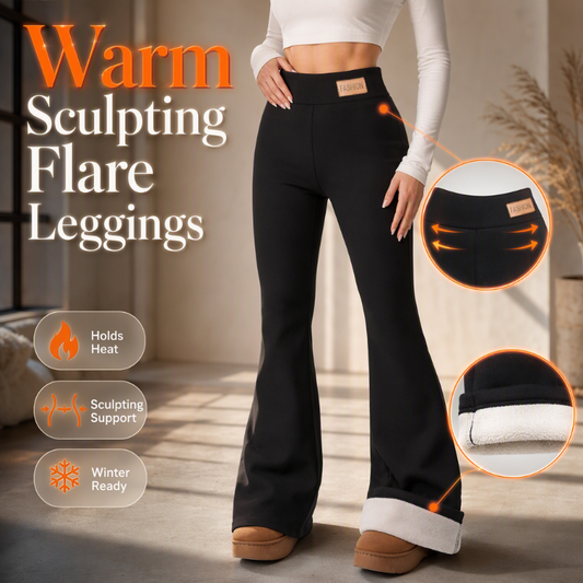 🌸Hot Sale 50% OFF💖Women's Plush-Lined Flare Leggings