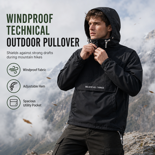 Hot Sale 50% OFF🔥Outdoor Multi-Pocket Hooded Hiking Windbreaker Jacket