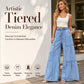 🌸Hot Sale 50% OFF👖Women's High Waist Wide Leg Denim Pants