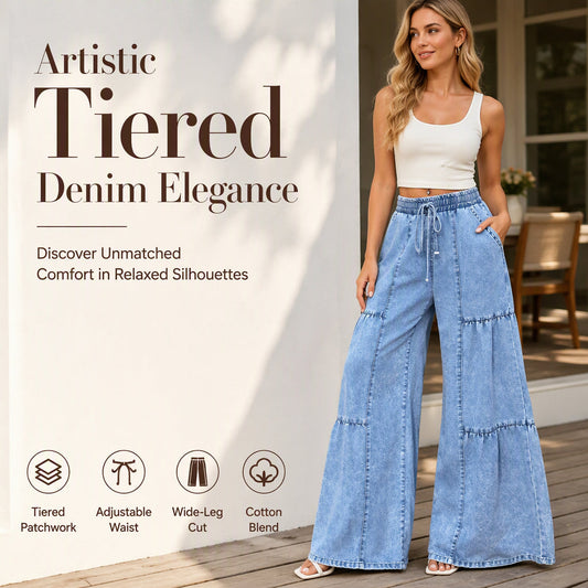 🌸Hot Sale 50% OFF👖Women's High Waist Wide Leg Denim Pants