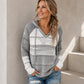 🌸Hot Sale 50% OFF💖Women's Color Block Hollow-Out Knit Hoodie