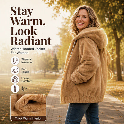 Hot Sale 50% OFF🔥Women's Winter Cozy Hooded Jacket