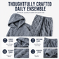 ☁️Comfortable & Relaxed, Everyday Casual – Men's Hooded Sweatshirt & Sweatpants Set ✨