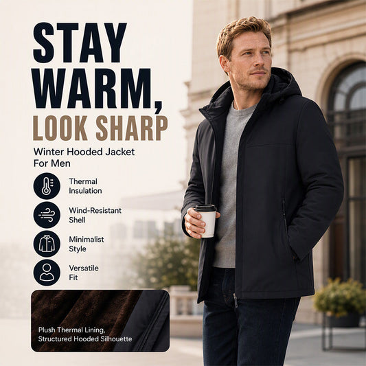 Hot Sale 50% OFF🔥Men's Winter Warm-Lined Hooded Jacket
