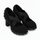 🎉🎁🔥Women's Round Toe Crisscross Strap Mary Jane Shoes – Chunky Heel Platform Cutout High Heels