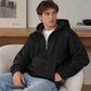 🧶 Men's Half-Zip Corduroy Hoodie | Casual Retro Texture – Easy Layer for Daily Wear ✨