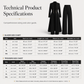 💖Women's Elegant Autumn 2 Piece Outfit Set with Retro Long Sleeve Coat and Simple Trousers