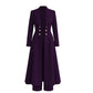 💖Women's Elegant Autumn 2 Piece Outfit Set with Retro Long Sleeve Coat and Simple Trousers