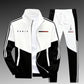 🔥Men's Colorblock Zip-Up Jacket & Drawstring Pants Set