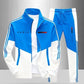 🔥Men's Colorblock Zip-Up Jacket & Drawstring Pants Set