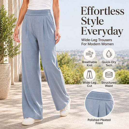 🌸Hot Sale 50% OFF💖Women's Lightweight High-Waist Wide-Leg Pants