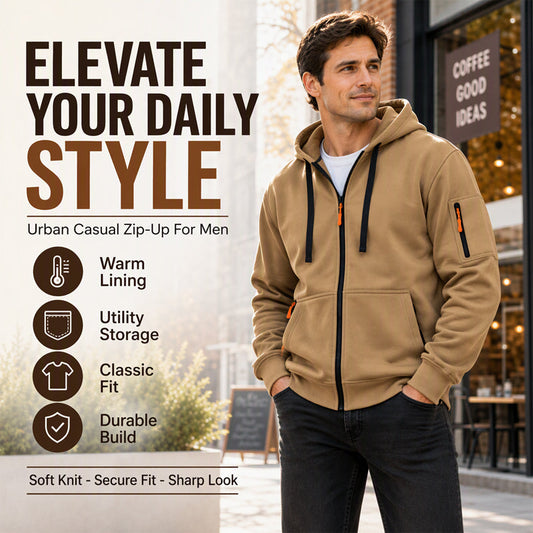 Hot Sale 50% OFF🔥Men's Casual Thermal Hooded Jacket