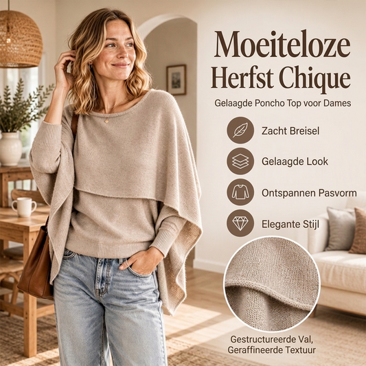 🌸Hot Sale 50% OFF💖Women's Chic Mock 2-Piece Draped Shawl Top