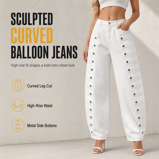 🌸Hot Sale 50% OFF💖Women's Retro High Waisted Curved Leg Jeans