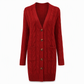 🌸LAST DAY 50% OFF🌸Women's Long Single Breasted Knitted Cardigan Sweater Casual Outerwear Coat for Autumn and Winter