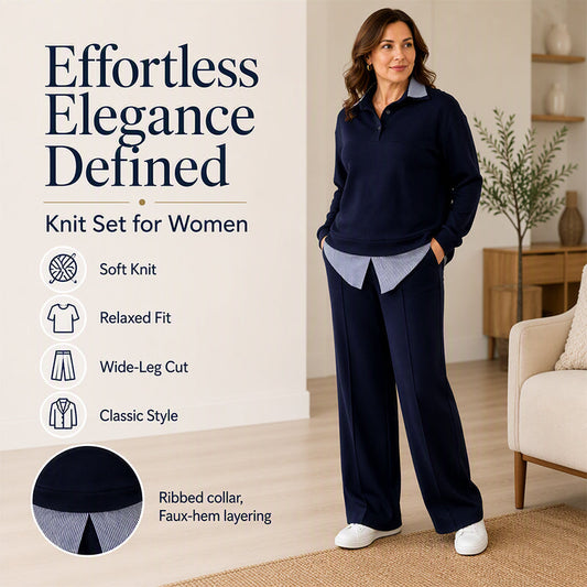 🌸Hot Sale 50% OFF💖Women's Fake Two Piece Sweatshirt & Pants Set