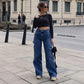 🌸Hot Sale 50% OFF💖Women's High-Waisted Stretch Denim Cargo Pants