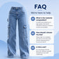 🌸Hot Sale 50% OFF💖Women's High-Waisted Stretch Denim Cargo Pants